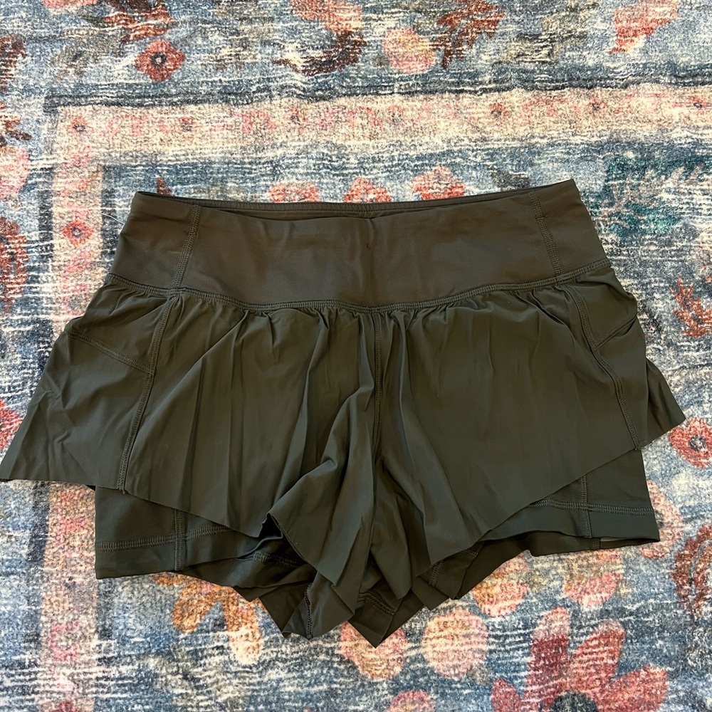 Lululemon Army Green Shorts